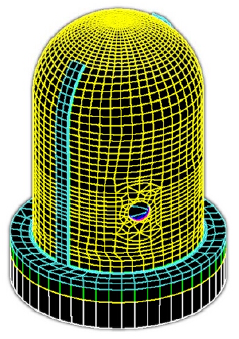 Finite element mesh visualization